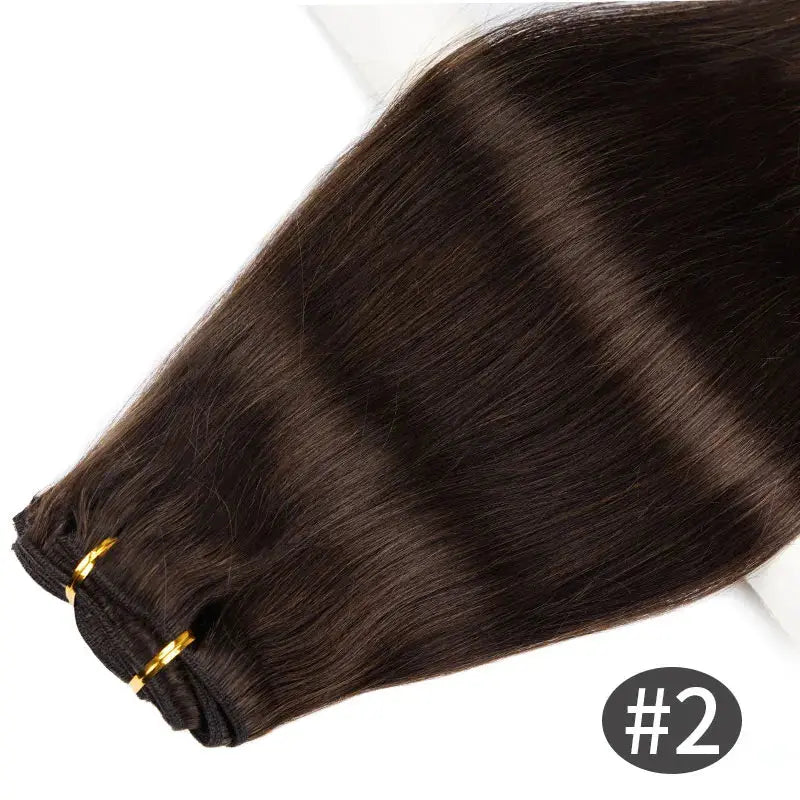 Doreen 160G 200G 240G Volume Series Brazilian Machine Remy Straight Clip In Human Hair Extensions  Full Head 10Pcs 16 to 24 Inch - Property & Safety Tradings