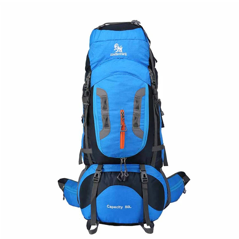 80L Camping Wandern Rucksäcke Große Außen Tasche Rucksack Nylon superlight Sport Reisetasche Aluminium legierung unterstützung 1,65 kg