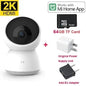 Smart Camera 2K WiFi Night Vision Webcam 2K 1296P HD Video IP 360 Angle Camera Baby Security Monitor for Xiaomi Mihome APP