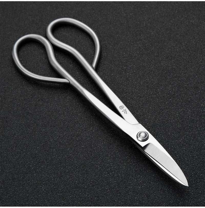 professional grade 180 mm long handle scissors 4Cr13MoV Alloy Steel bonsai tools from TianBonsai