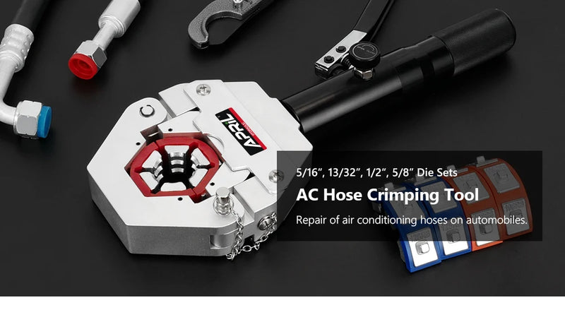 Hydraulic Hose Crimper Hydra-Krimp 71500 Manual A/C Hose Crimper Kit Air Conditioning Repaire Handheld Hydraulic Crimping Tool