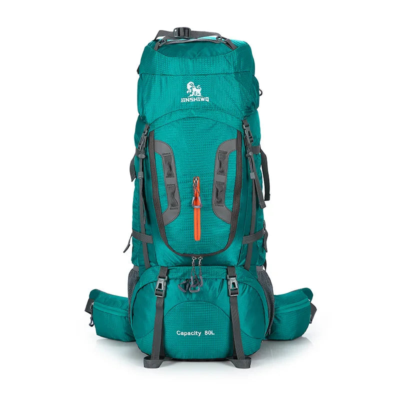 80L Camping Wandern Rucksäcke Große Außen Tasche Rucksack Nylon superlight Sport Reisetasche Aluminium legierung unterstützung 1,65 kg