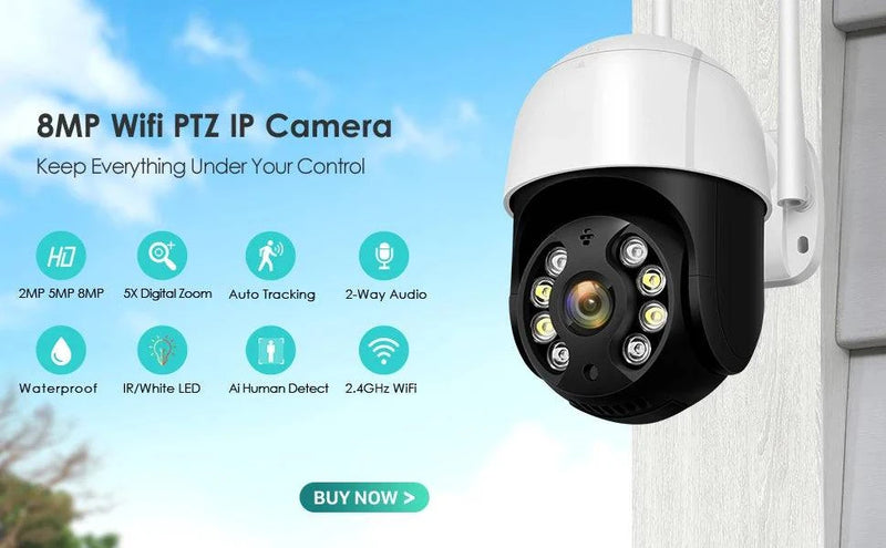 BESDER 4K 8MP H.265 5MP 3MP HD Outdoor IP Camera 48V PoE 1080P IP66 Waterproof Video Surveillance IP Camera Infrare Night Vision - Property & Safety Tradings