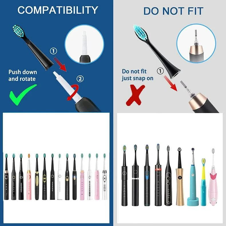 Electric Toothbrush Heads Sonic Replaceable Seago Tooth brush Head Soft Bristle SG-507/508/551/548/575/949/958/2303 - Property & Safety Tradings