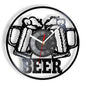 Beer Bar Wall Decor Modern Clock Drinking Hour Pub Vinyl Record Wall Clock Wall Watch Beer Club Decor - Property & Safety Tradings