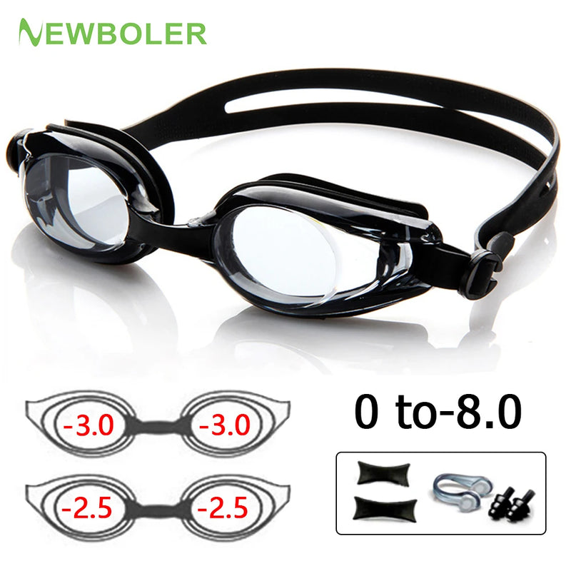 Swimming Goggles Myopia Professional Anti-fog UV Swimming Glasses Men Women Silicone Diopters Swim Sports Eyewear - PST PS Tradings