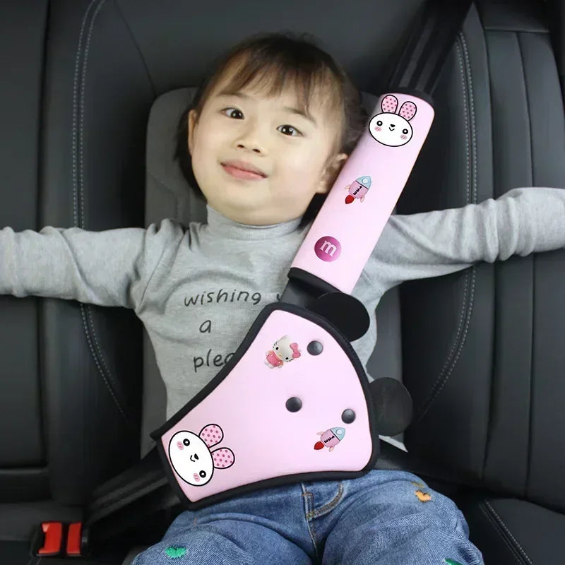 Car Seat Belt Cover Pads For Kids Interior Car Seat Belt Kit Anti Neck Limiter For Child Safety Belt Protector Cover Comfortable - PST PS Tradings