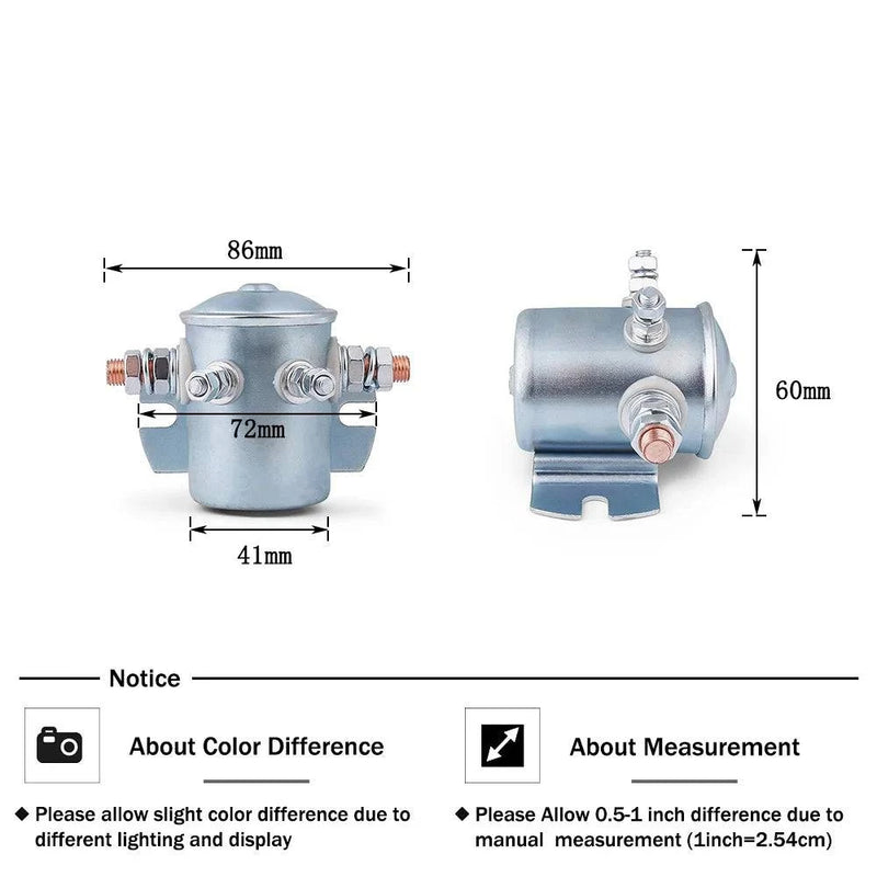 Continuous Duty Solenoid Relay 12 Volt 300 Amps Fits for Golf Cart 1114208 1114218 SWX-88 - PST PS Tradings