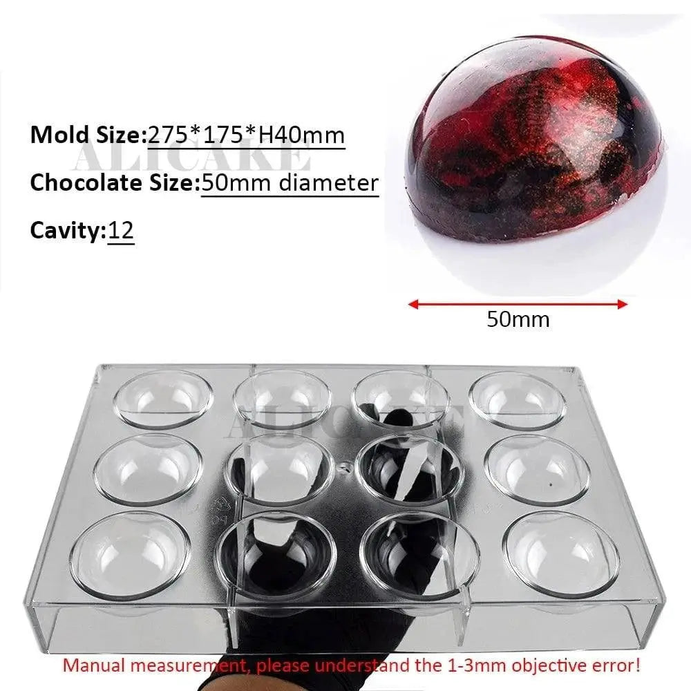 Polycarbonate Chocolate Molds for Chocolate Professional Baking Candy Bonbons Bar Acrylic Mould Confectionery Bakery Utensils - Property & Safety Tradings