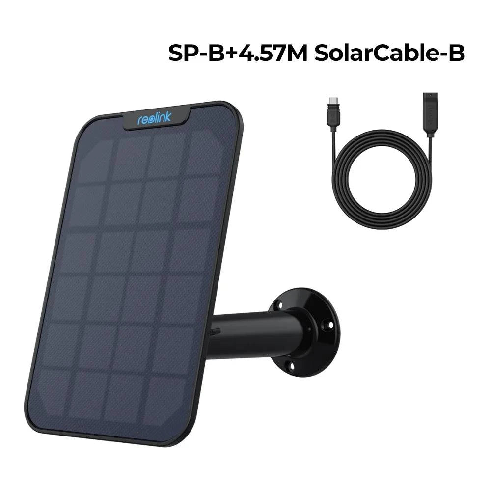 Reolink Solar Panel with 4m cable for Reolink rechargeable battery cameras Solar Panel for Argus 3 Pro/Argus PT/Trackmix/Duo 2 - Property & Safety Tradings