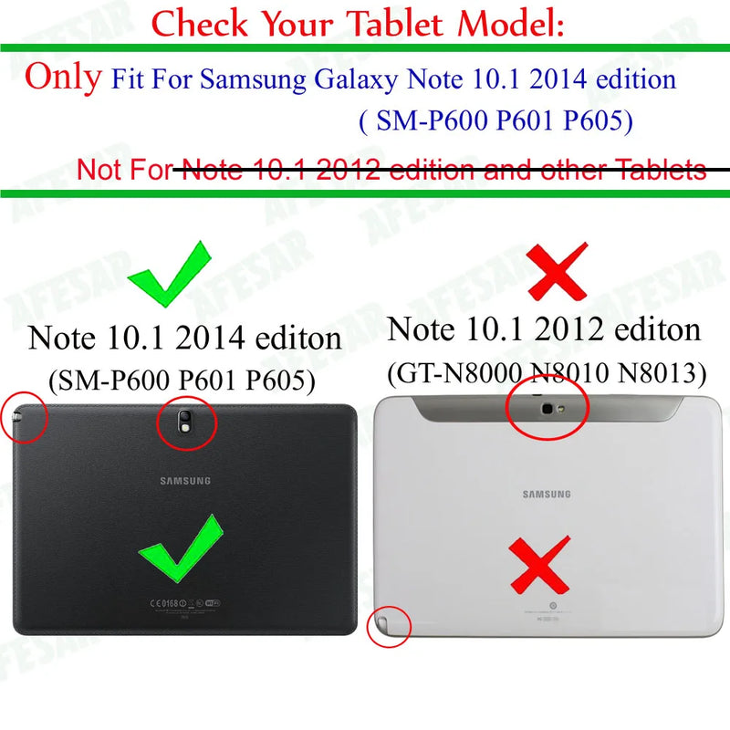 For Samsung Galaxy Note 10.1 2014 Edition P600 P605 P601 Smart Cover Case /Tab Pro 10.1 T520 T521 T525 Tablet Cover Magnet Sleep - PST PS Tradings