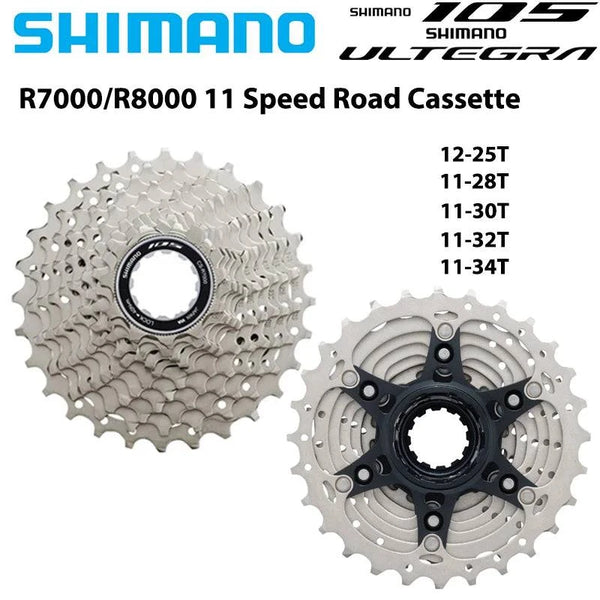 SHIMANO 105 R7000 ULTEGRA R8000 11-Speed Road Cassette Sprocket CS-R7000 CS-R8000 11-28T 11-30T 11-32T 12-25T HG700 HG800 34T - Property & Safety Tradings