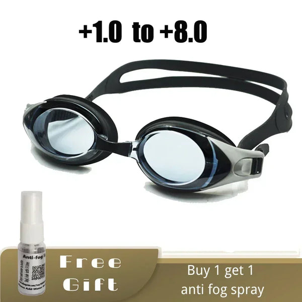 Hyperopia Swimming Goggles Glasses with Anti-fog Spray  for Children and Adult Reading Presbyopic Presbyopia Set - PST PS Tradings