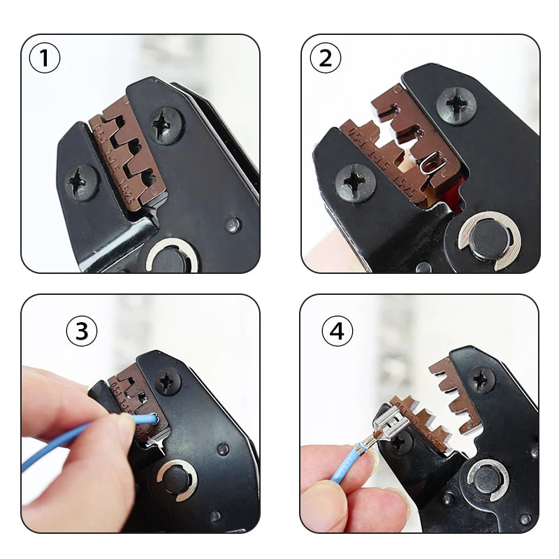 SN-48B SN-2 Wire Crimping Pliers 0.5-2.5mm2 20-13AWG for Box TAB 2.8 4.8 6.3 SM2.5 XH2.54 Terminals Sets Electrical Hand Tools