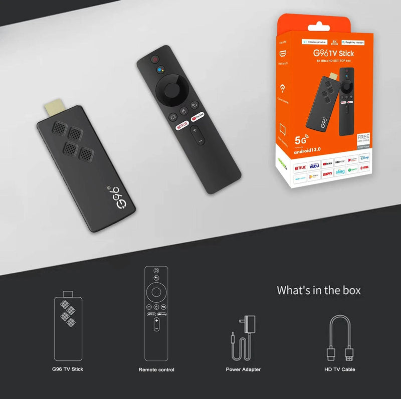 Q2 Smart TV Stick Android 13.0 AllwinnerH313 2GB RAM 16GB 4K H.265 2.4G&5.8G Wifi Smart TV Box 2GB 8GB Streaming Media Player - Property & Safety Tradings