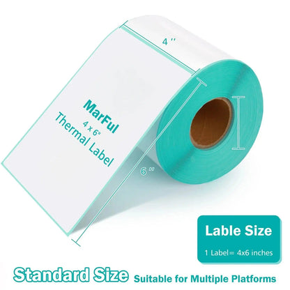 Shipping Labels 4x6",Direct Thermal Labels Compatible with Label Printer ,Roll Mailing Label Easy to Tear Commercial Grade 325 - Property & Safety Tradings