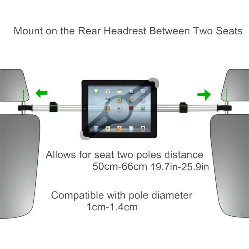 Tablet Holder for Tablet PC Car Back Seat Headrest Mounting Holder Tablet Universal 7-15'' for IPad Xiaomi Samsung Clip Mount - Property & Safety Tradings