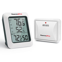 ThermoPro TP60C 60M Wireless Digital Indoor Outdoor Thermometer Hygrometer Weather Station For Home - Property & Safety Tradings