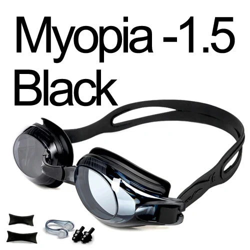 Swimming Goggles Myopia Professional Anti-fog UV Swimming Glasses Men Women Silicone Diopters Swim Sports Eyewear Optional Case - PST PS Tradings