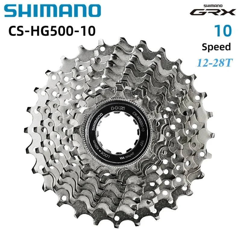 Shimano CS HG500 10 Speed Road Bicycle Cassette Sprocket For 10s 10v 12-28T 11-25/32T/34T 36T Freewheel Road Bike Accessories - Property & Safety Tradings