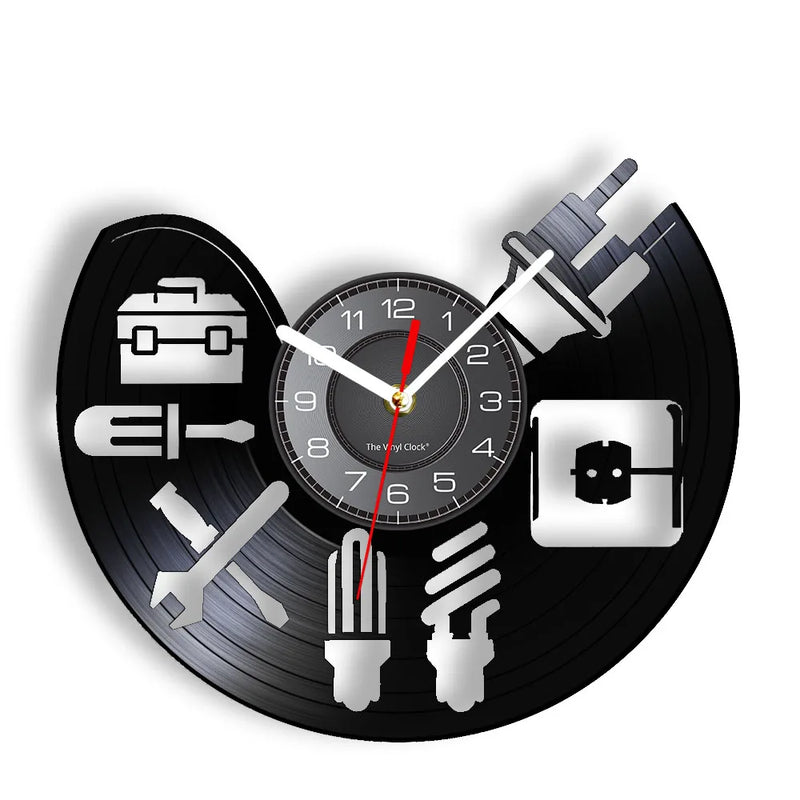 Auto Repair Shop Wall Sign Decorative Modern Wall Clock Car Mechanic Service Workshop Vinyl Record Clock  Garage Repairman Gift - Property & Safety Tradings