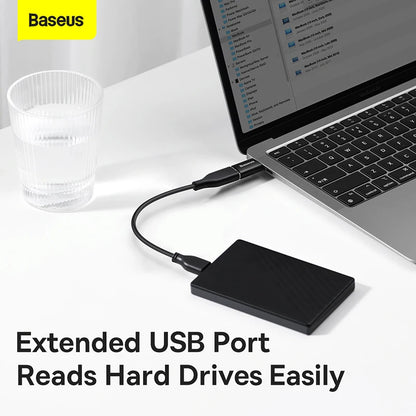 Baseus USB 3.1 OTG-Adapter USB Typ C auf USB-Buchse Konverter für MacBook Pro Air Samsung S22 Xiaomi USB-C USBC OTG-Anschluss