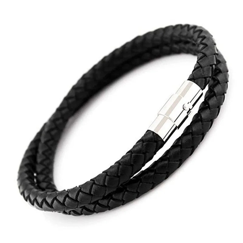 5Pcs 3/4/5/6/7/8/9/10MM Leather Cord End Cap/ Magnetic Clasp With Locking Mechanism,Connector For Bracelet Necklace Making - PST PS Tradings