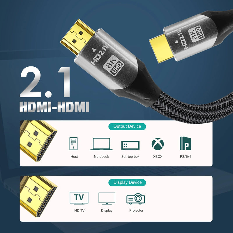 8K @ 60Hz HDMI-Kompatibel Kabel 2,1 Kabel 48Gbps Optische Faser für PS5 PS4 HD TV box Projektor Audio Video HD Kabel lange 8M 10M