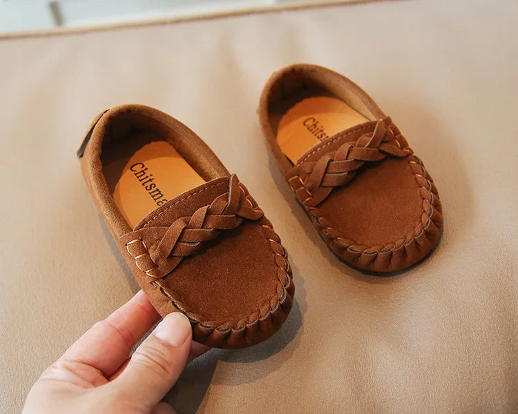 JGVIKOTO Boys Girls Shoes Fashion Soft Kids Loafers Children Flats Casual Boat Shoes Children's Wedding Moccasins Leather Shoes - PST PS Tradings