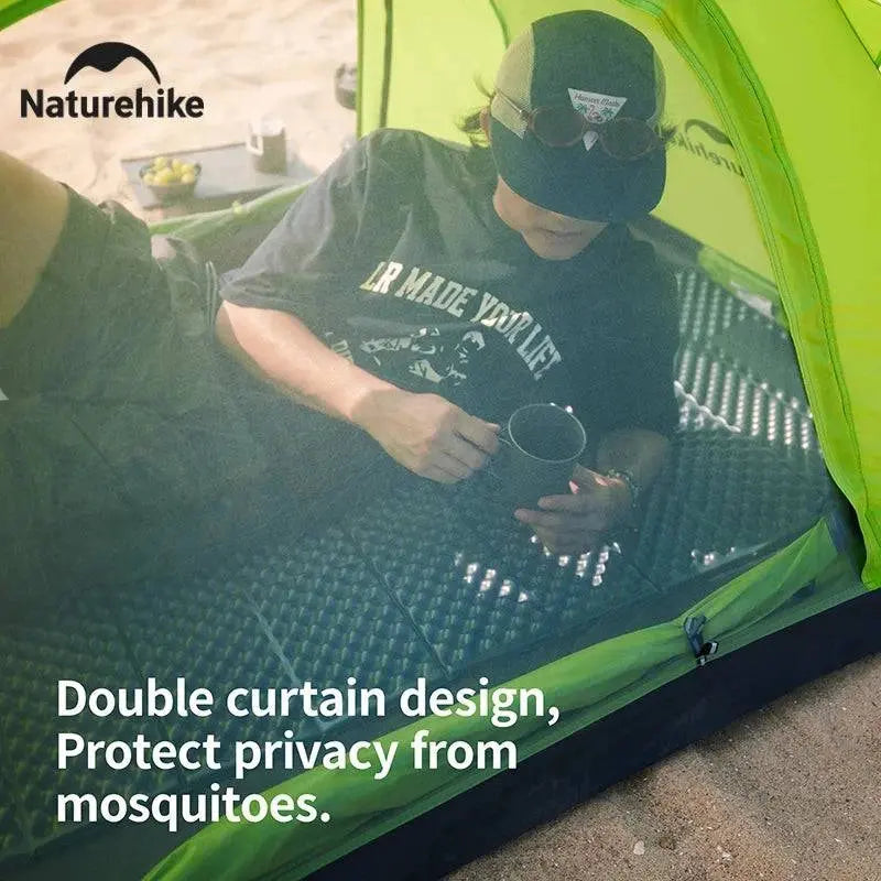 Naturehike 2024 New Camping Tent Large Space Mosquito-repellent Beach Tents Ultralight Quick Set 2 Person Outdoor Hiking Tent - Property & Safety Tradings