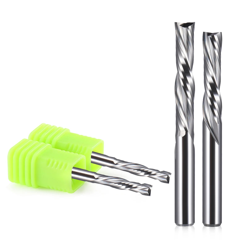 1Pcs UP & DOWN Cut Two Flutes Spiral Carbide Mill Tool Cutters for CNC Router, Compression Wood End Mill Cutter Bits