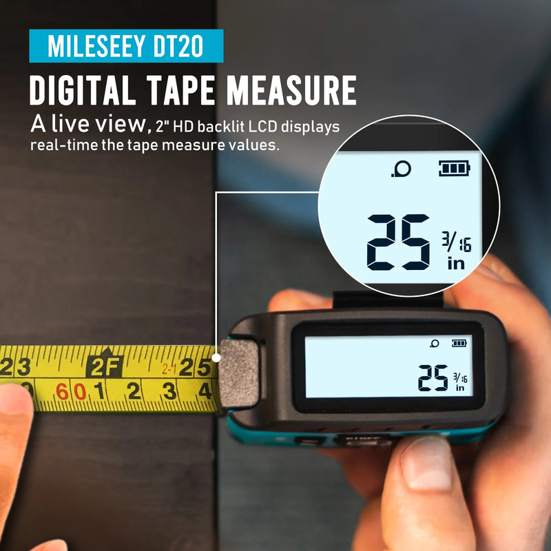 Mileseey Tragbare Laser-distanzmessgerät 60 M Laser-entfernungsmesser high-präzision Digitale trena laser band palette finder messen werkzeug