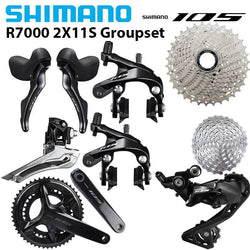 SHIMANO 105 R7000 2x11S Groupset ST SHIFT LEVER Right Left Pair 11v RD R7000 GS FD R7000 BR-R7000 FC-R7000  BBR60 CS-R7000 Set - Property & Safety Tradings