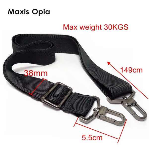 38mm max 30KGS strong hook nylon belt accessory men bags long shoulder strap,man briefcase bag straps,repair bag shoulder strap - PST PS Tradings