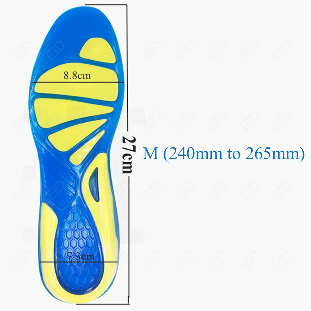 EiD Silicon Gel Insoles Foot Care for Plantar Fasciitis orthopedic Massaging Shoe Inserts Shock Absorption Shoe pad Unisex