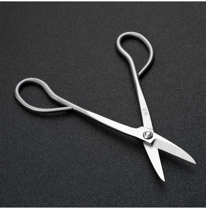 professional grade 180 mm long handle scissors 4Cr13MoV Alloy Steel bonsai tools from TianBonsai