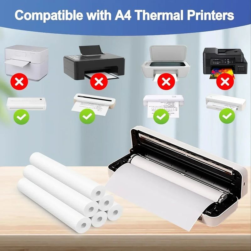 Folded Printing A4 Thermal Printer Paper Roll Printer For A40 Quick Dry Thermal Paper For Photo Picture PDF Print Transfer Paper - PST PS Tradings