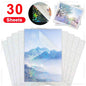 30/50 Sheets Cold Laminating Film Self-Adhesive A4 Transparent Holographic Overlay Lamination Film Waterproof Sticker Paper film - PST PS Tradings