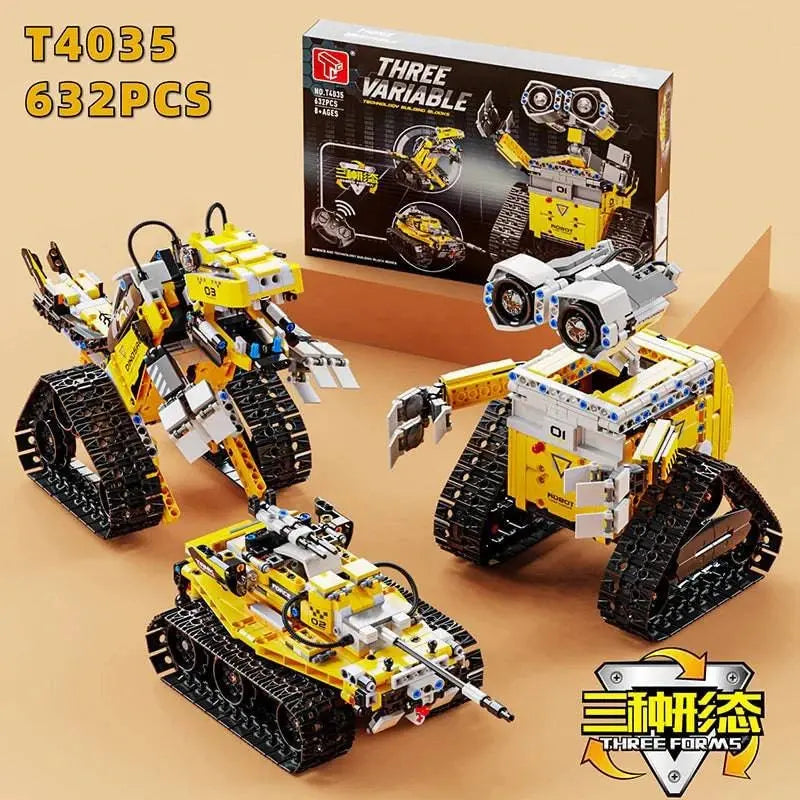 3IN1 City Technical RC Car Robot Excavator Racing Car Building Blocks Remote Control Excavator Truck Bricks Gift Toys for Boys - Property & Safety Tradings