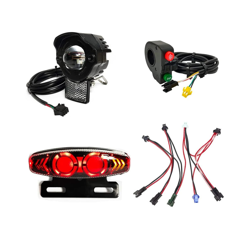 EBKE Ebike Electric Bicycle Frontlight Rearlight Turn Signal Brakelight Set 24V 36V 48V 52V For Mountain City Folding Road Bike - Property & Safety Tradings