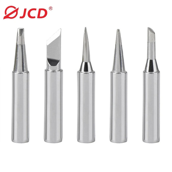 JCD 5pcs New Lead Free Soldering Iron Tips Replacement  For Soldering Repair Station and soldering iron kit