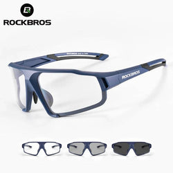 ROCKBROS Photochromic Cycling Glasses Bike Bicycle Glasses Sports Men's Sunglasses MTB Road Cycling Eyewear Protection Goggles - Property & Safety Tradings