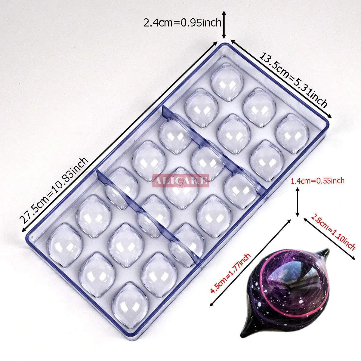 Schokoladenformen aus Polycarbonat für Schokolade, professionelles Backen, Süßigkeiten, Bonbons, Bar, Acrylform, Süßwaren, Bäckereien - Property & Safety Tradings