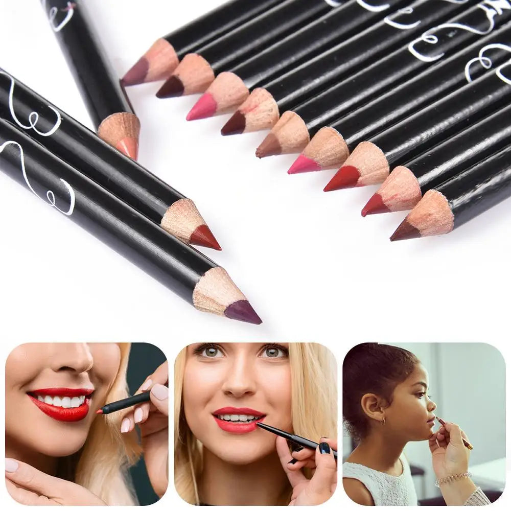 12 stc. professional Lip Liner Waterproof Wasserfest nude Lip Liner Set 12 Stück