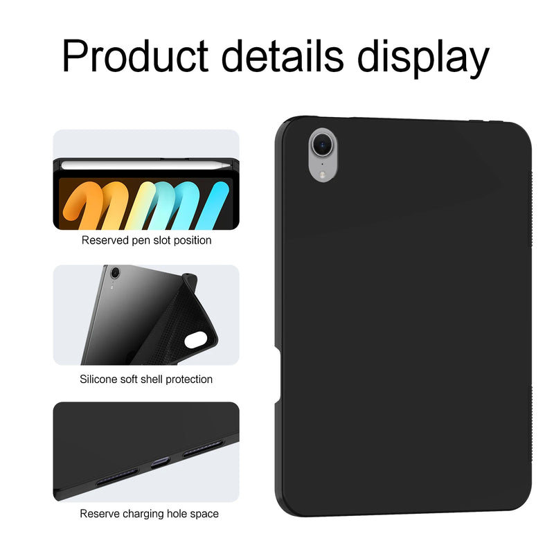 Soft Case For iPad mini (A17 Pro) 2024 Mini7 Silicon TPU Shell for iPad mini 7th Gen Mini 7 6 mini6 8.3" Tablet Back Cover case - PST PS Tradings