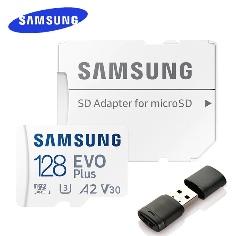 SAMSUNG EVO Plus Micro SD Card 128GB 64GB 512GB 256GB Micro SD Pro Plus Flash Memory Card SD Memory U1 U3 4K Microsd TF Cards