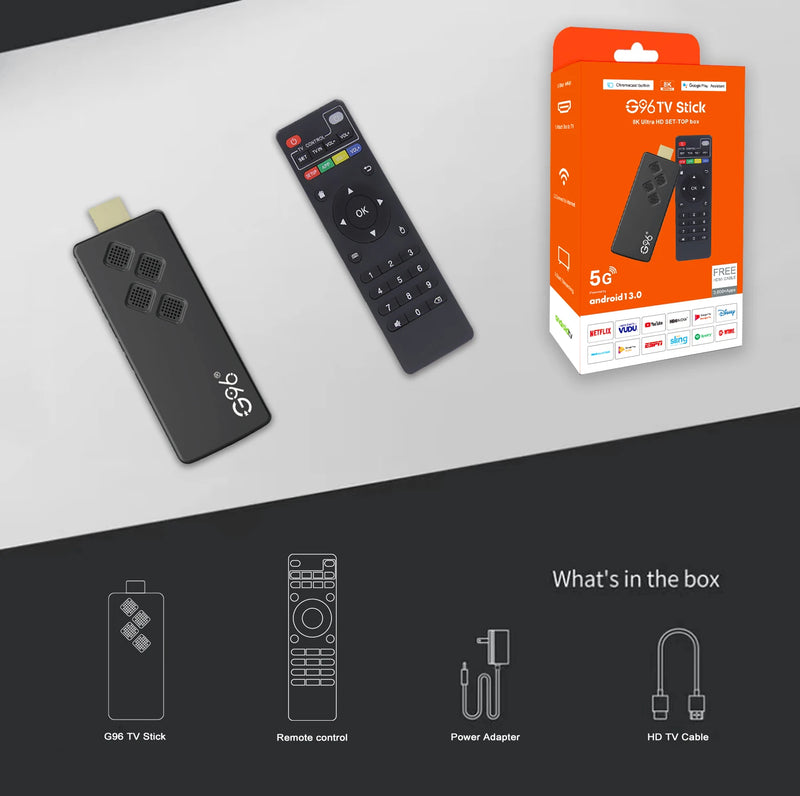 Q2 Smart TV Stick Android 13.0 AllwinnerH313 2GB RAM 16GB 4K H.265 2.4G&5.8G Wifi Smart TV Box 2GB 8GB Streaming Media Player - Property & Safety Tradings