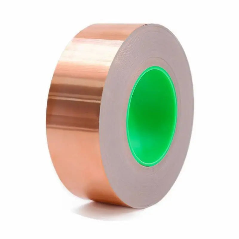 3~50mm *25M Double Sided Conduct Copper Foil Tape Mask Electromagnetic Shielding double side conductive copper foil tape - PST PS Tradings