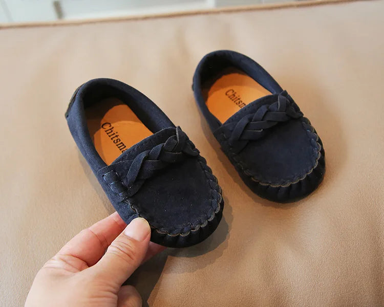 JGVIKOTO Boys Girls Shoes Fashion Soft Kids Loafers Children Flats Casual Boat Shoes Children's Wedding Moccasins Leather Shoes - PST PS Tradings