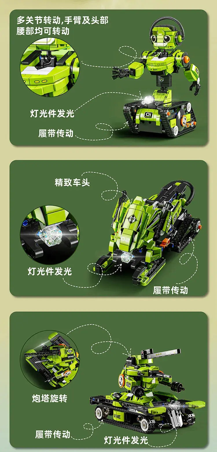 3IN1 City Technical RC Car Robot Excavator Racing Car Building Blocks Remote Control Excavator Truck Bricks Gift Toys for Boys - Property & Safety Tradings